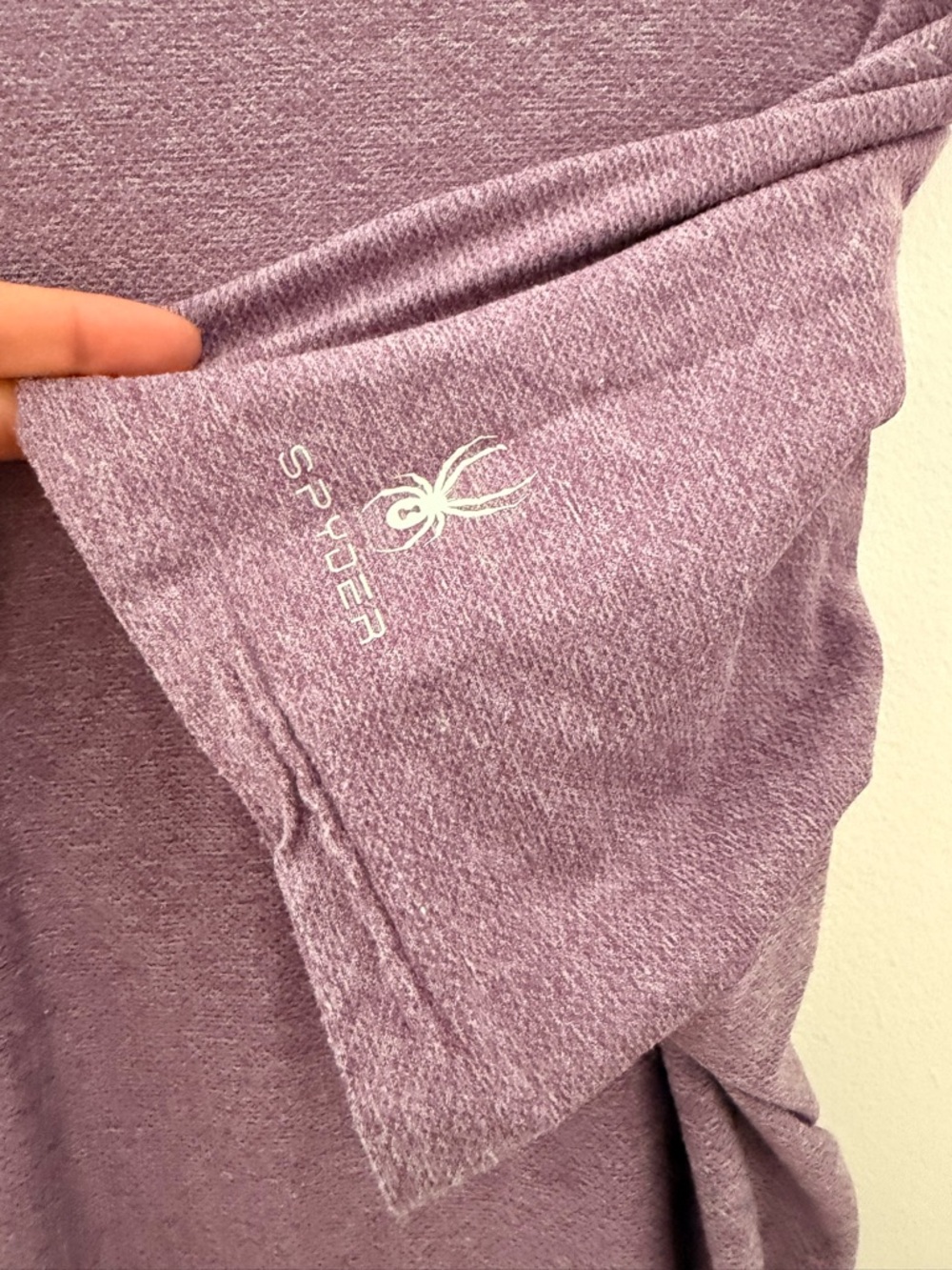 Spyder Men's Heather Plum Short Sleeve Tee - Picture 4 of 4
